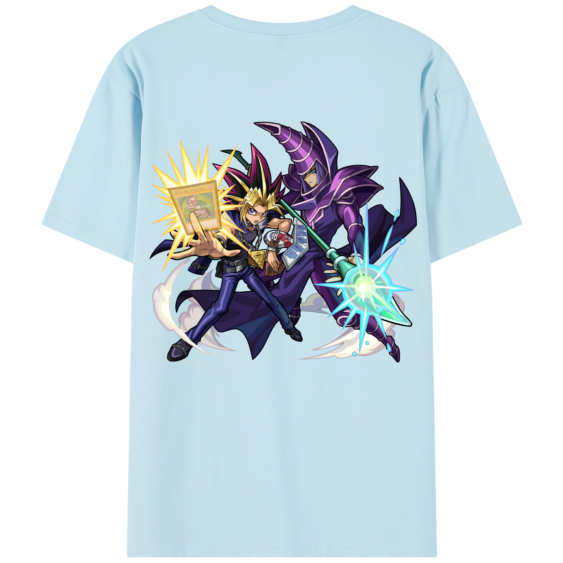（画像用） 遊☆戯☆王 Yu-Gi-Oh! 綿100％半袖Tシャツ（背面プリント）